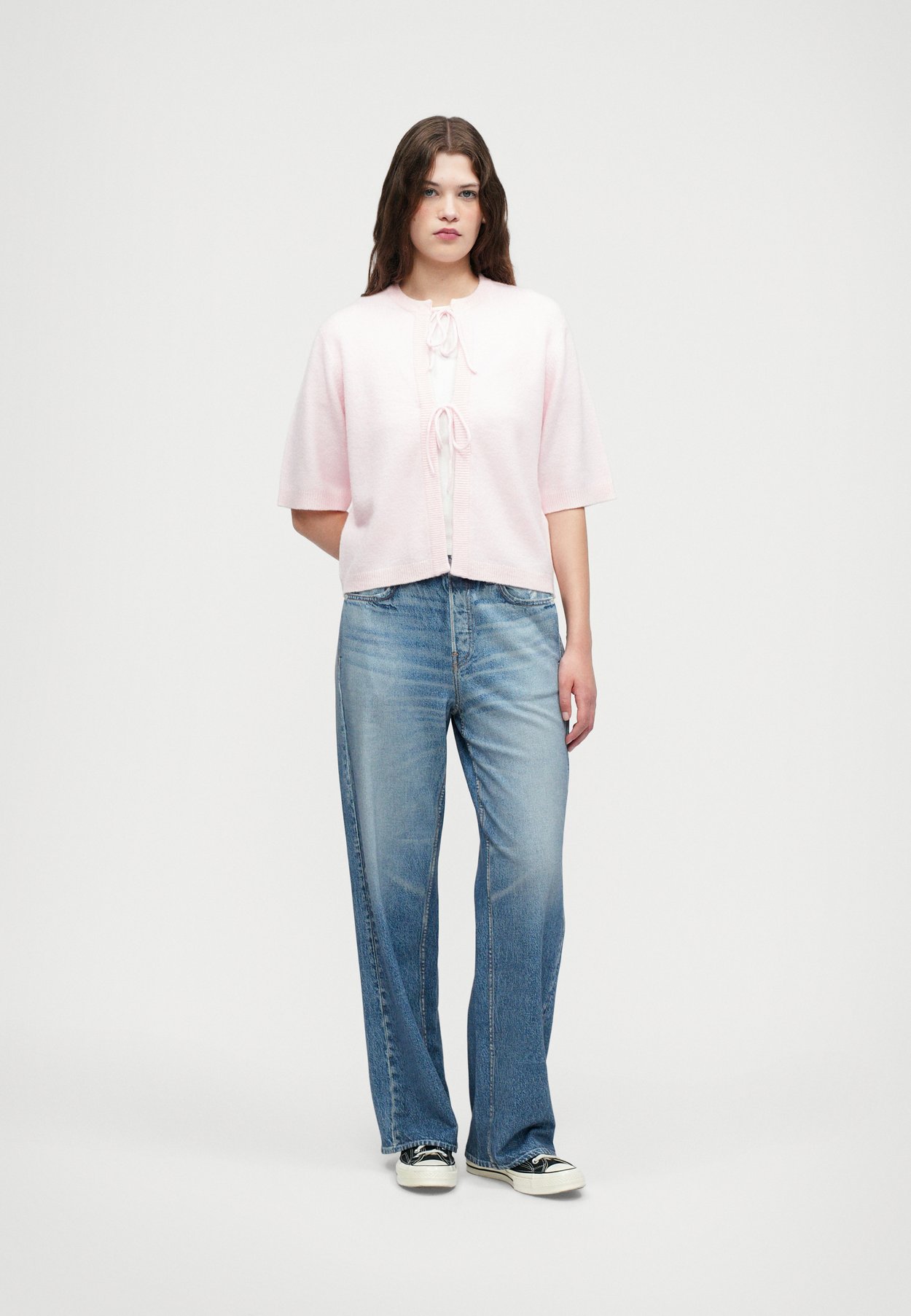 ONLSIMONI 2/4 BOW CARDIGAN KNT NOOS