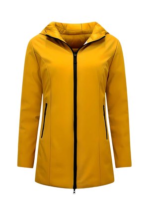 LANGE GEWATTEERDE - PUFFER - Wintermantel - geel