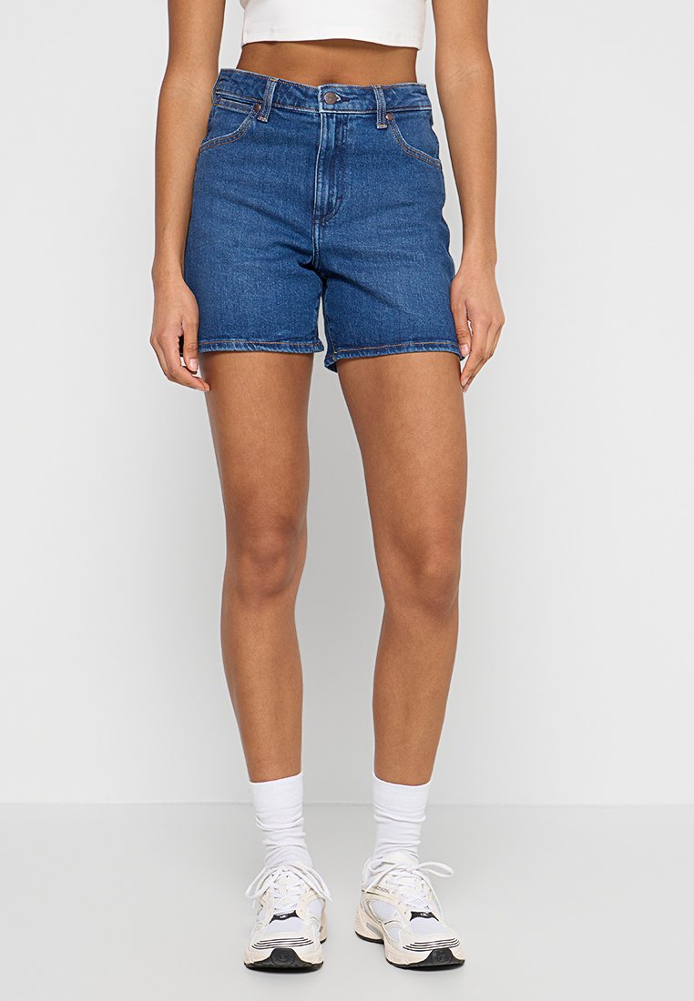 Wrangler Jeansshort donkerblauw Wrangler Jeansshort donkerblauw
