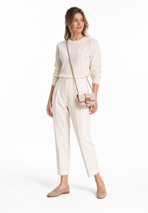Pinko, LOVE ONE POCKET C VITELLO SETA - Bandolera - rosa cammeo-antique gold