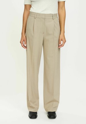 VILJA LOOSE - Auduma bikses - greige