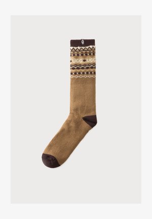 UGG, KEAVY COZY CREW - Чорапи - cognac