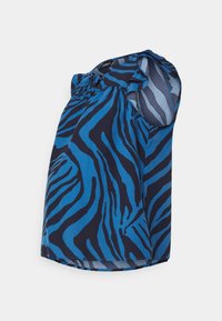 OLMKIMIKA FRILL - T-shirt imprimé - déja vu blue