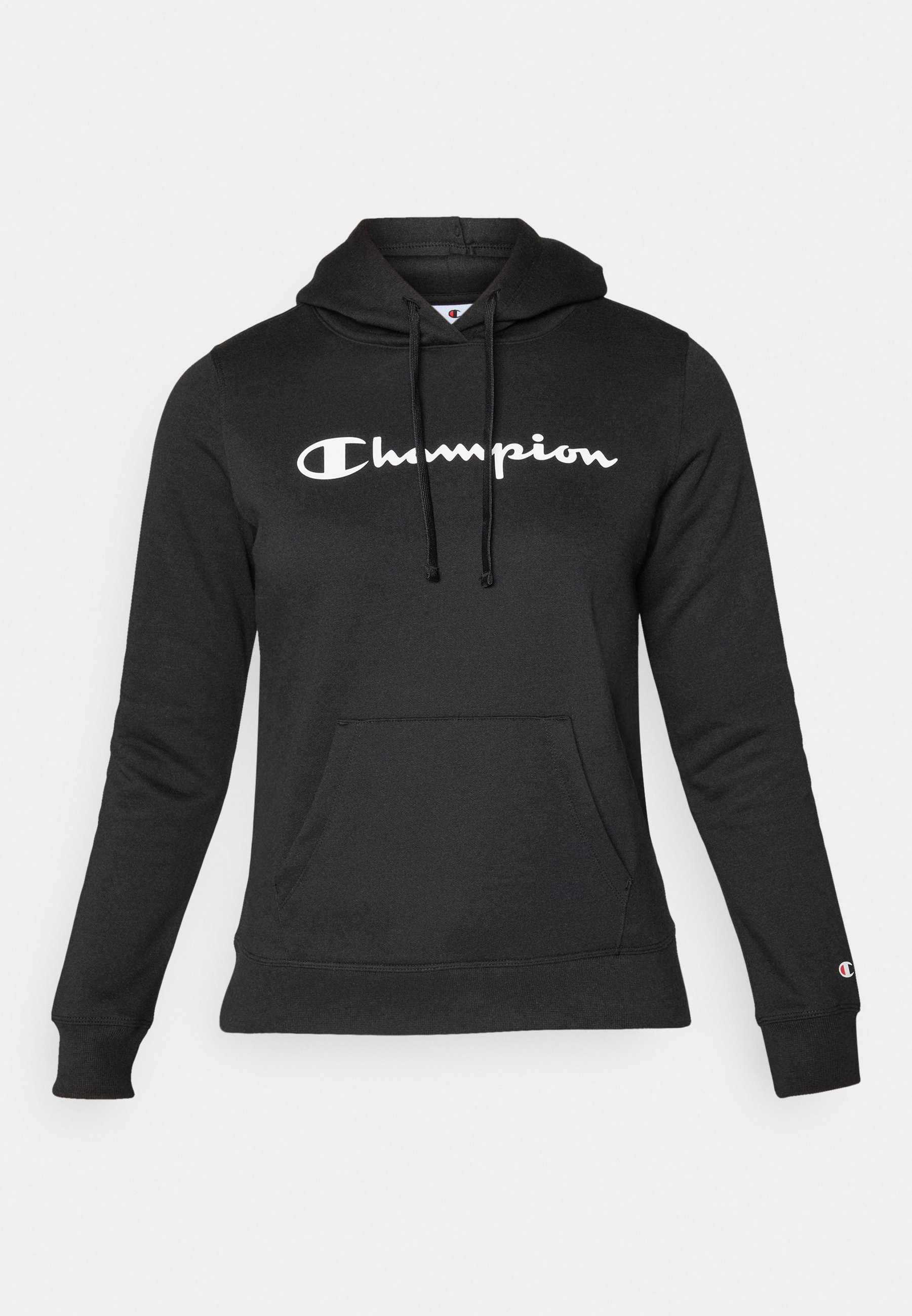 Champion BASICS HOODIE LARGE LOGO - Mikina s kapucí - black