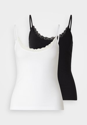 Even&Odd Petite 2 PACK - Top - white/black