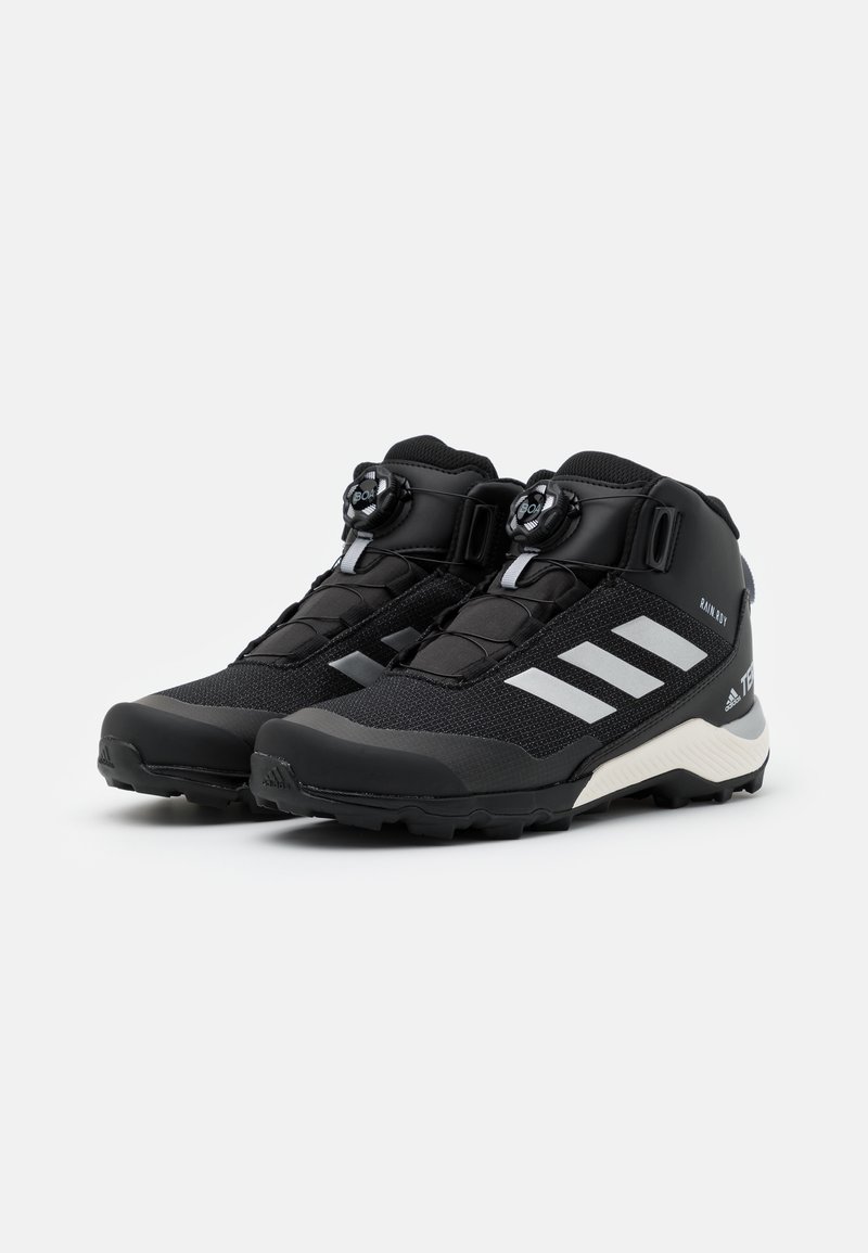 adidas Performance TERREX MID BOA HIKING FOUNDATION RAIN.RDY SHOES - Vinterstøvler - core black/silver metallic/sort - Zalando.dk