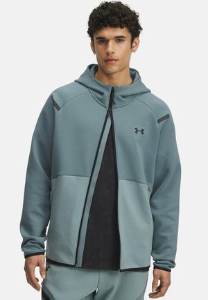 Under Armour UNSTOPPABLE - Zip-up sweatshirt - jasper blue