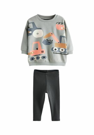 ALL OVER AND SET - REGULAR FIT - Mikina - light blue diggers