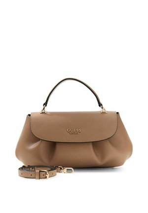 Guess, AMORETTE TOP HANDLE FLAP BAG - Sac à main - beige