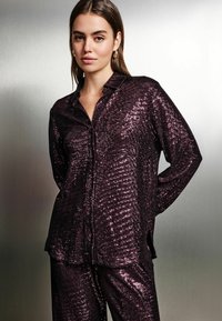 Next - EMBELLISHED SEQUIN - REGULAR FIT - Užsagstoma palaidinė - burgundy red Miniatiūros vaizdas 1