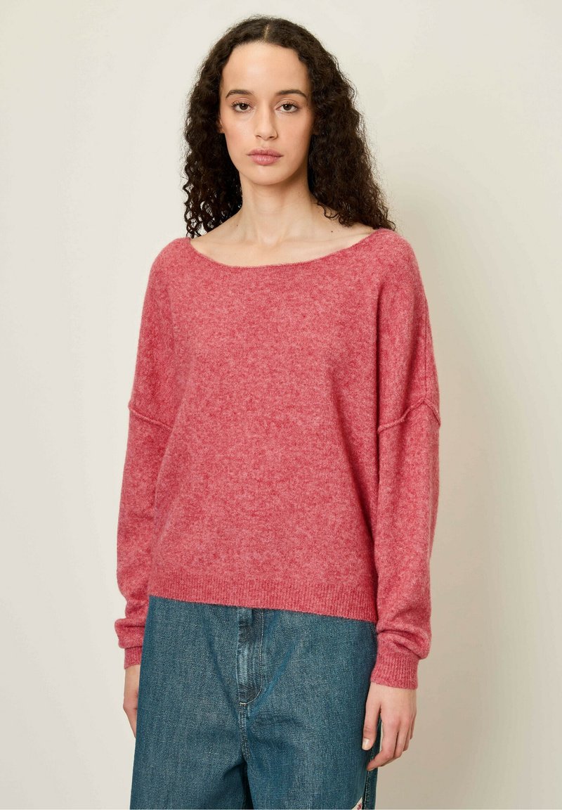 American Vintage DAMSVILLE - Striktrøje - bois de rose chine