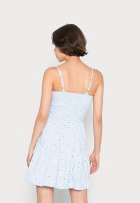 Hollister Co. BARE RUCHED BUST DRESS  - Vestido de dia - blue