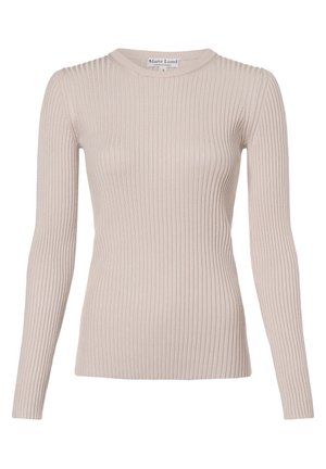 Stickad tröja - mottled beige