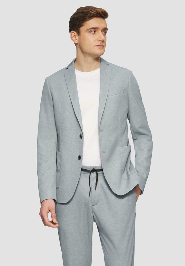 JOGG: AUS ZWEIFARBIGEM  - Sakko - grau