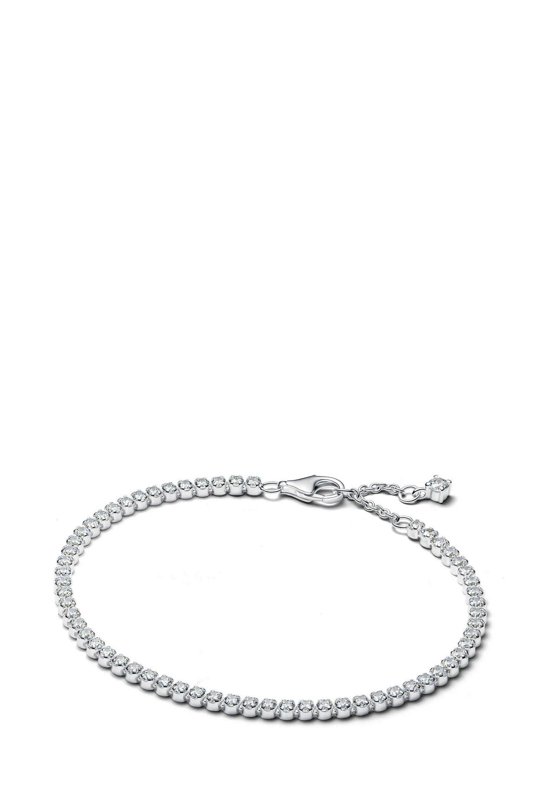 アクセサリー Pandora Silver bracelet 18cm Pandora DE TENNIS SCINTILLANT - Bracelet - silver-coloured - Zalando