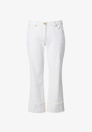 Ulla Popken, MARY WEITES BSAUMUMSCHLAG - Jeans Straight Leg - snow white
