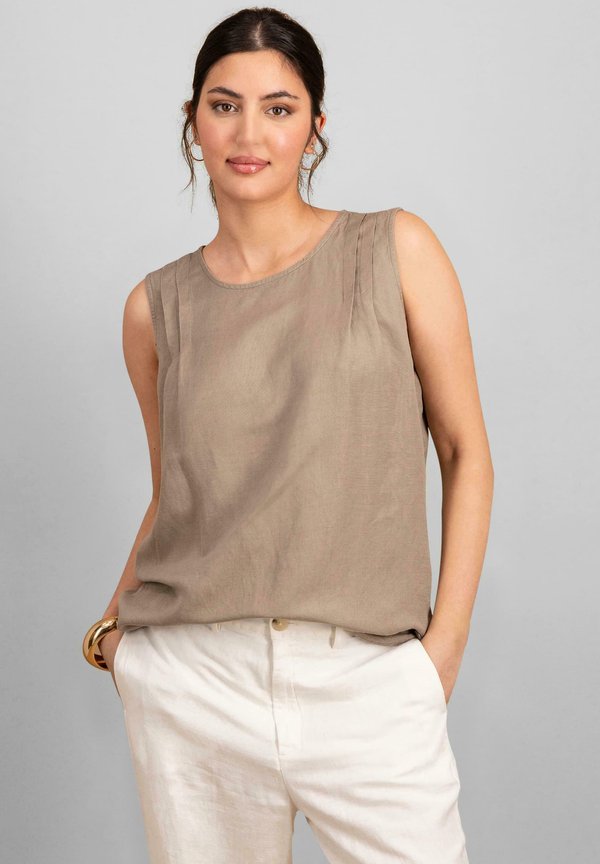 Bluse - taupe