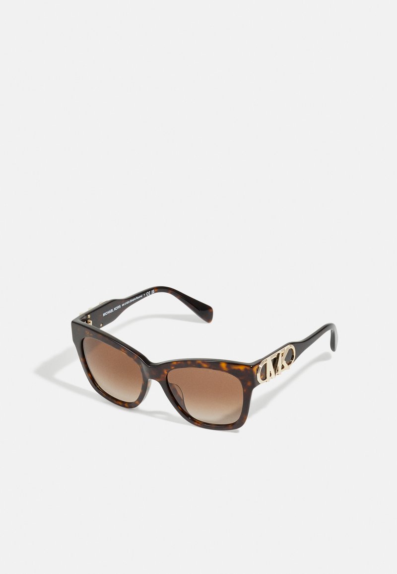 Michael Kors EMPIRE SQUARE - Sunglasses - dark tortoise/dark brown ...
