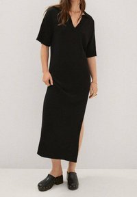 Mango Strickkleid - black