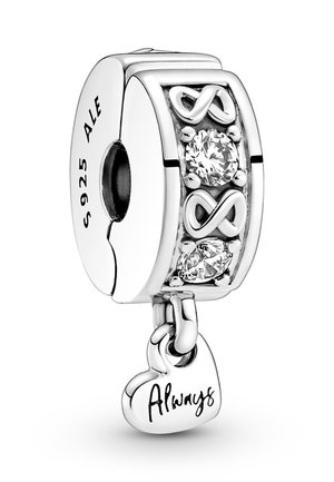 Pandora FAMILY ALWAYS PAVÉ CLIP - Adorno - sterling silver