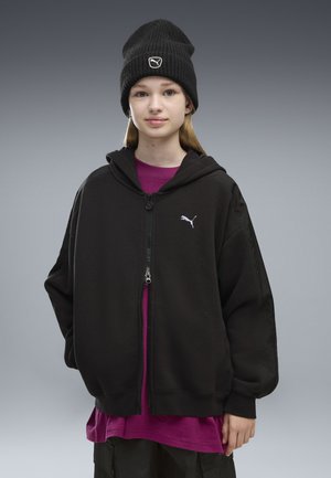Puma, T7 MIDNIGHT SHADOW OVERSIZED JACKE MIT REISSVERSCHLUSS - Sweatjacke - black