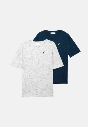 2 PACK - T-Shirt basic - grey melange/navy melange
