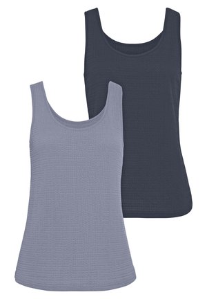STRAND 2 PACK - Top - hellblau navy