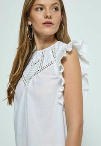Desires MATINE FRILL SLEEVE - Bluza - white
