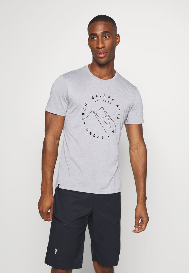 ALTA VIA DRY TEE - T-shirt med print - heather grey