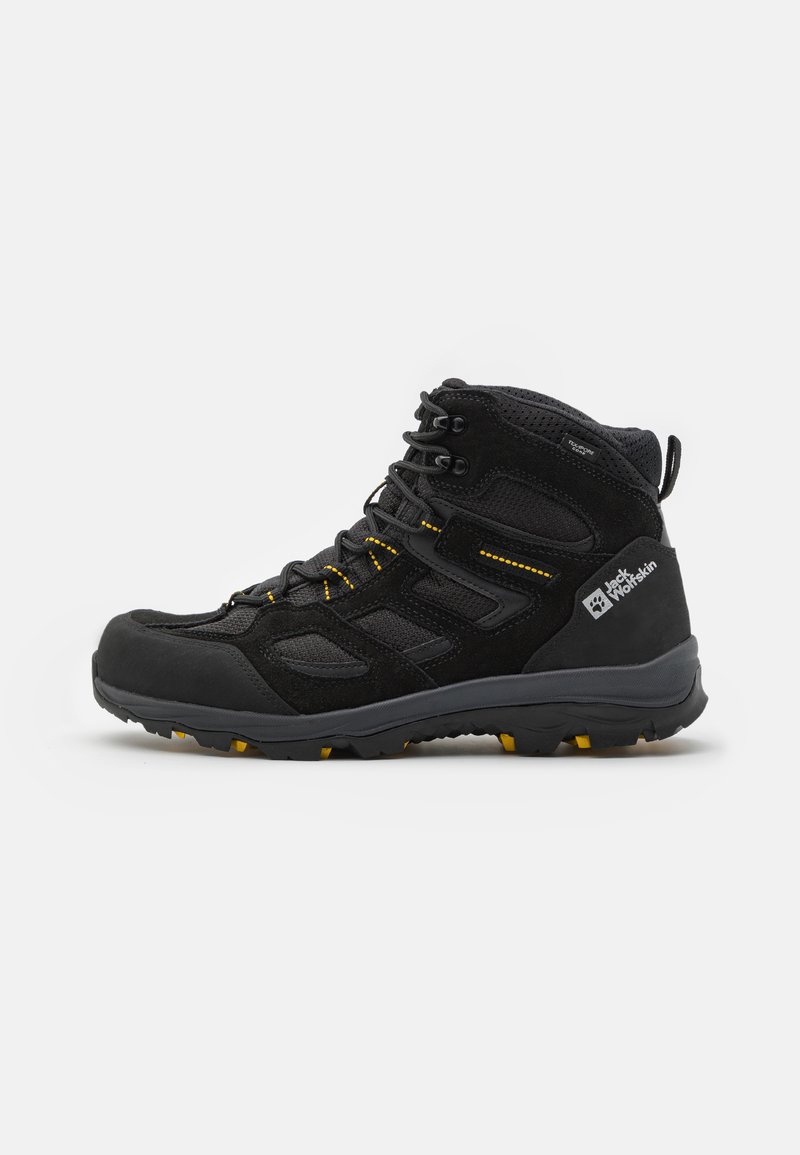 Jack Wolfskin VOJO 3 TEXAPORE MID - Scarpa da hiking - black/burly yellow