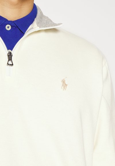 Polo Ralph Lauren LUXURY JERSEY QUARTER ZIP PULLOVER - Camisola - clubhouse cream