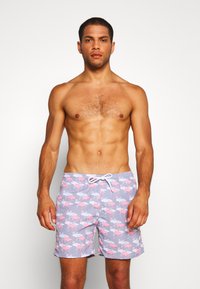Urban Classics PATTERN - Fürdőnadrág - flamingo aop