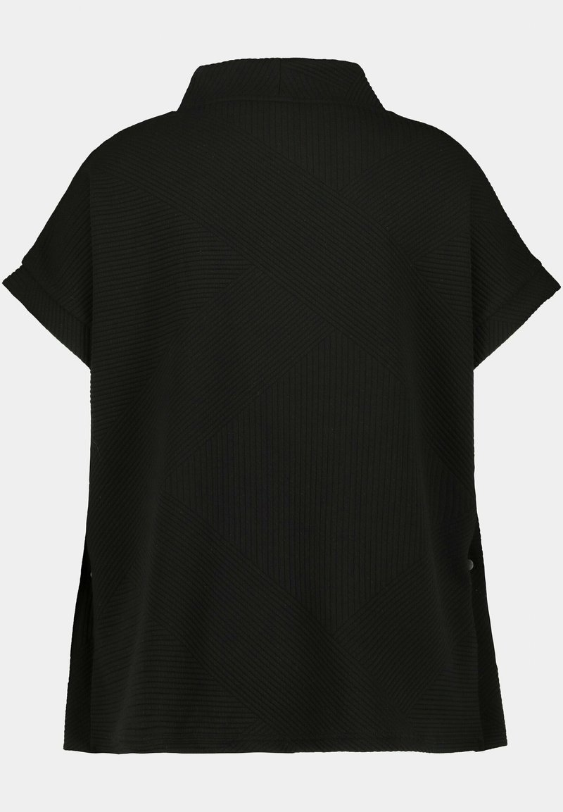 Damen T-Shirts | Ulla Popken T-Shirt basic schwarz - SQ91137 Damen T-Shirts | Ulla Popken T-Shirt basic schwarz - SQ91137