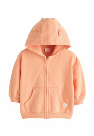 REGULAR FIT -  THROUGH HOODIE - Užtrauktuku užsegamas treningas - orange