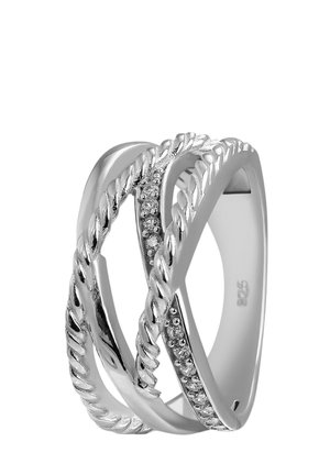 Ring - silber weiß farben