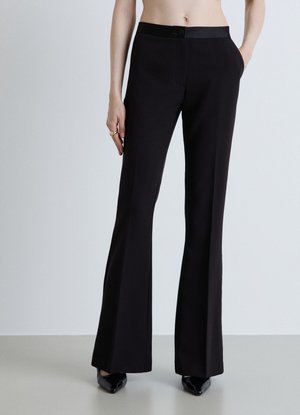 Calliope, PANTALONE LUNGO TINTA UNITA - Stoffhose - ultrablack
