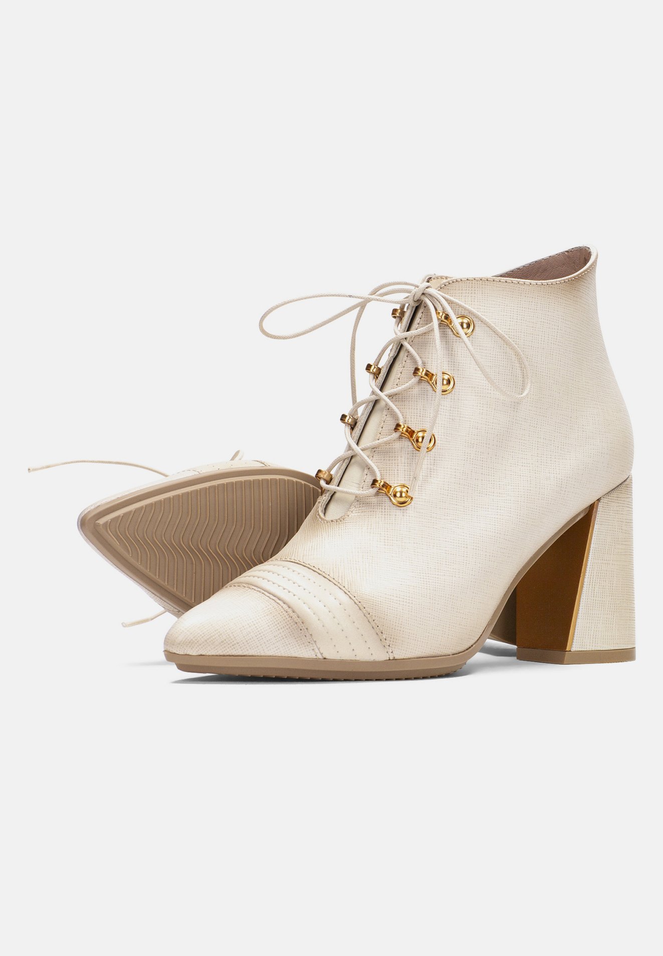 Hispanitas Botines de tacón - vainilla multi/beige - Zalando.es