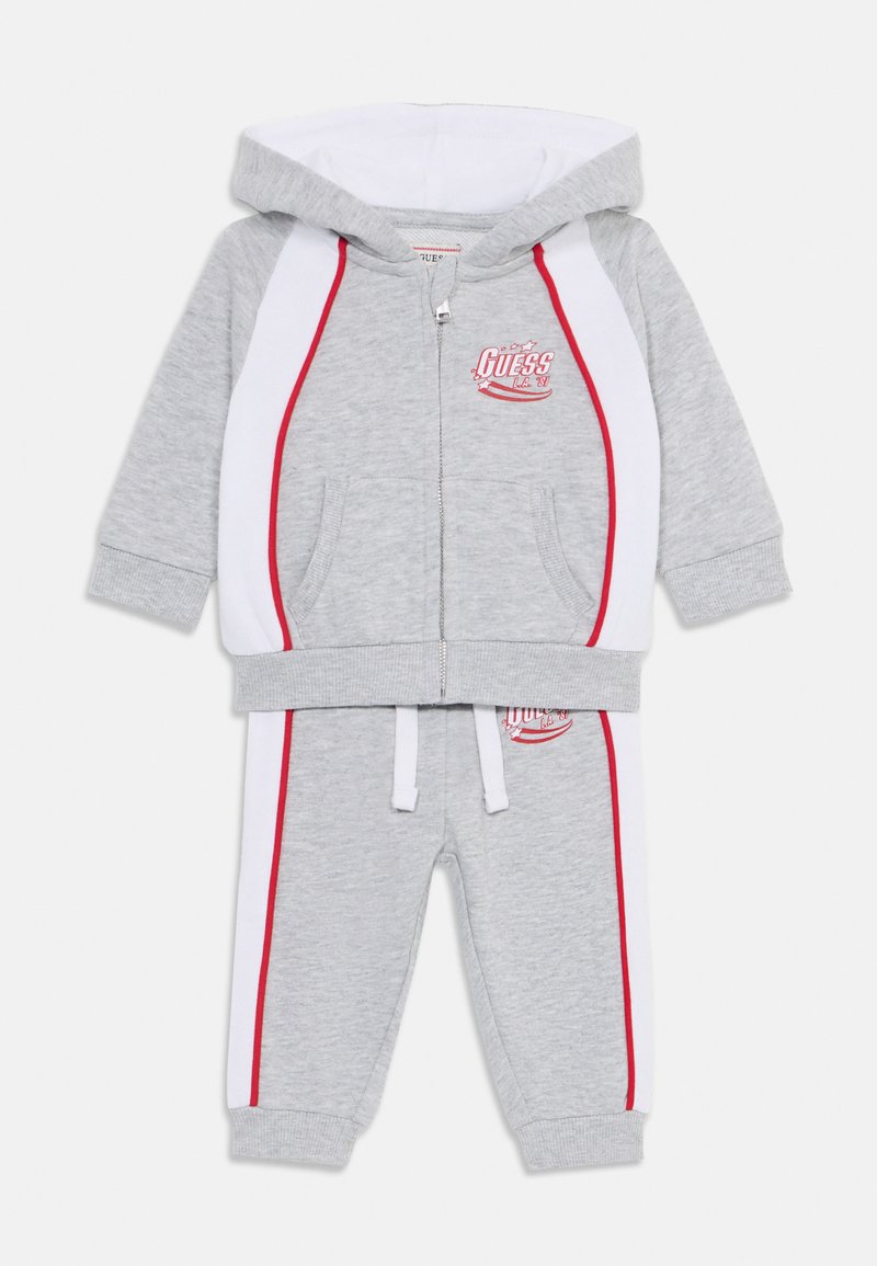 Guess - BABY HOODED ACTIVE SET - Sudadera con cremallera - light stone heather, Ampliar