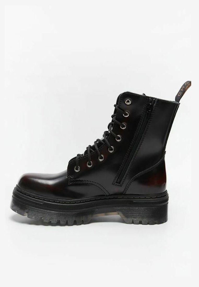 CHARLES FOOTWEAR Botines con cordones - cherry black/negro - Zalando.es