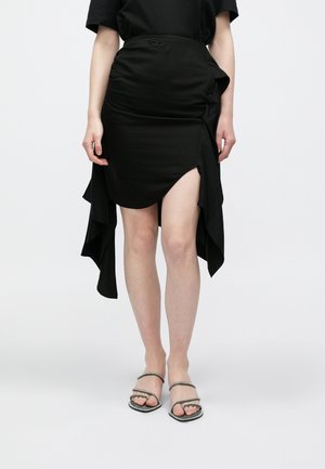 O TALI - Jupe portefeuille - black