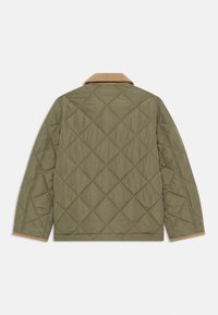 Tommy Hilfiger CONTRAST COLLAR QUILTED JACKET - Lett jakke - battle green