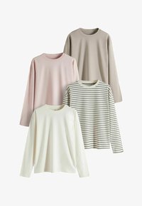 Valitud, taupe brown cream pink black cream stripe