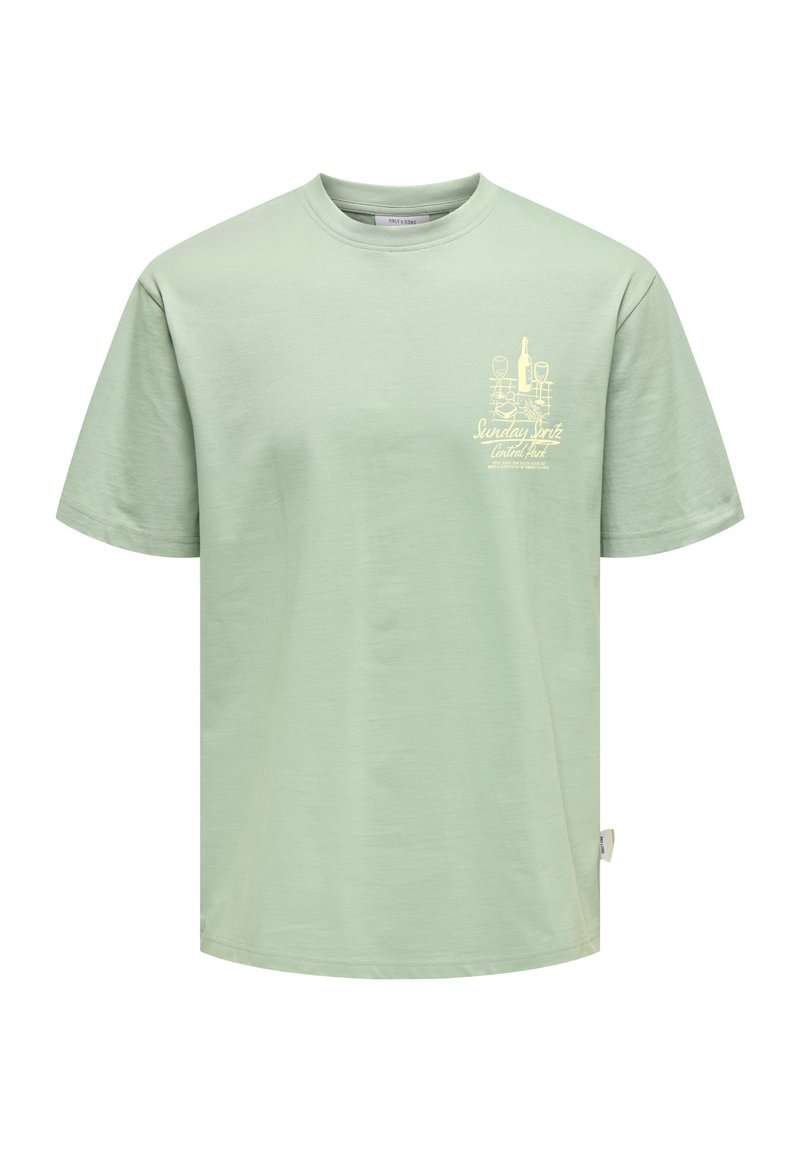 Only & Sons T-shirt print - grün