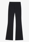 FLARED MID RISE LEGGINGS WITH SIDE SLIT
 - Tajice - black