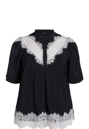 Zizzi Blouse - black w sandshell