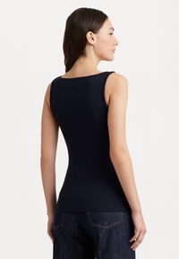 Lauren Ralph Lauren STRETCH COTTON TANK TOP - Top - navy