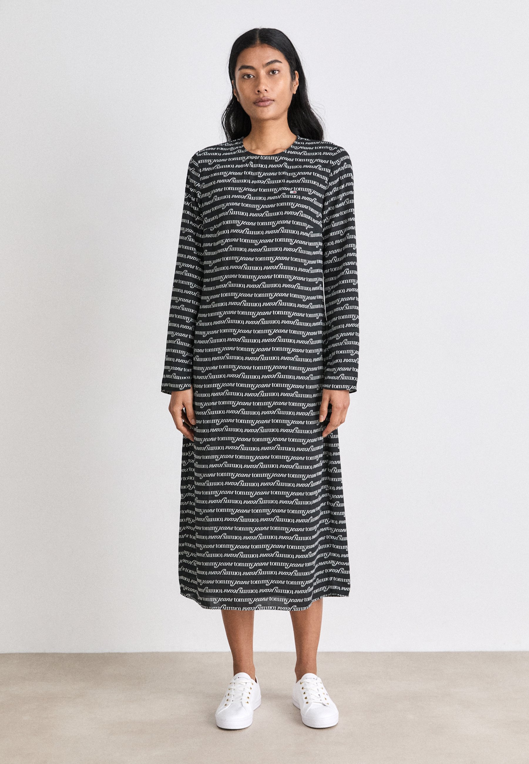 knee length dresses for ladies Tommy jeans  Tjw Rib Bodycon Midi Dress  campaign-outlet  Blue