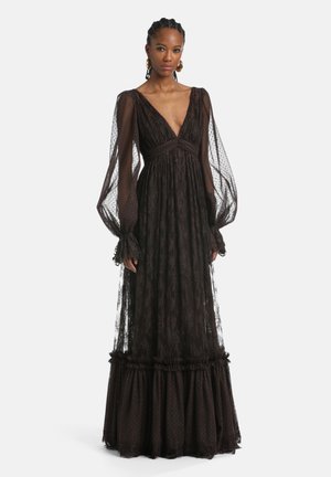 GIRELLA - Rochie maxi - gianduia