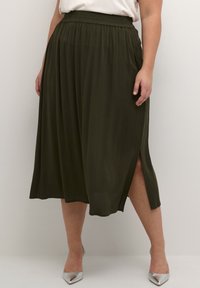 KCSALINE AMBER - A-snit nederdel - grape leaf