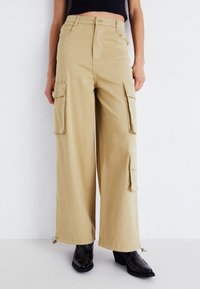 Denim Project - DPWLOOSE TWILL PANTS - Cargohose - olive gray Thumbnail-Bild 1